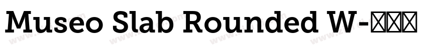 Museo Slab Rounded W字体转换
